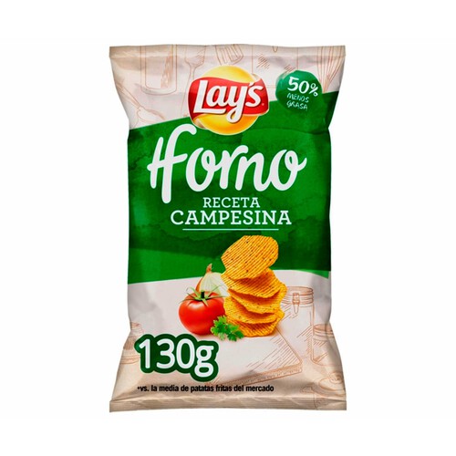 Alcampo LAY'S Patatas fritas ligeras Horno Campesinas LAY`S 130 g