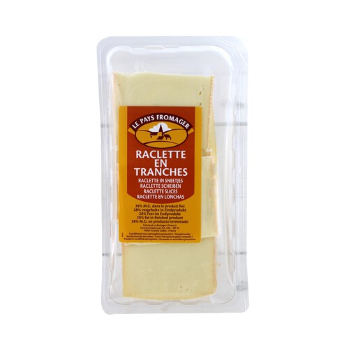 Alcampo LE PAYS FROMAGER Queso en lonchas raclette LE PAYS FROMAGER 400 g