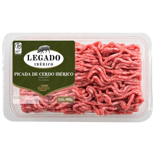 Alcampo LEGADO IBÉRICO de El Pozo Preparado de carne picada de cerdo ibérico 400 g