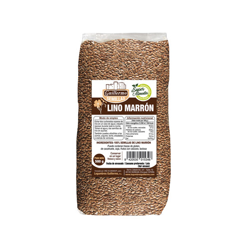 Alcampo LEGUMBRES GUILLERMO Lino marrón (semillas) LEGUMBRES GUILLERMO 500 g