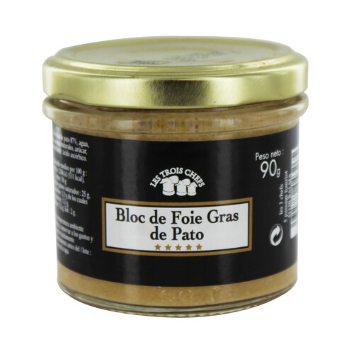 Alcampo LES TROIS CHEFS Foie Gras de pato LES TROIS CHEFS 90 g