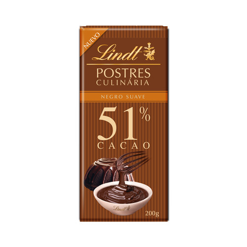 Alcampo LINDT Chocolate postres suave 51 % suave 200 g