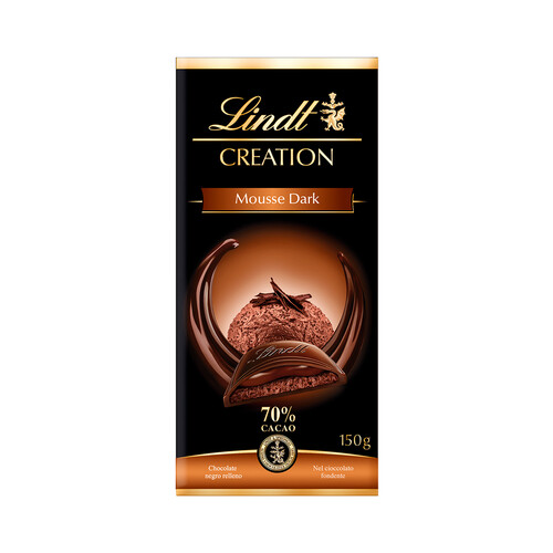 Alcampo LINDT Creation Chocolate negro relleno de mousse de chocolate negro 150 g