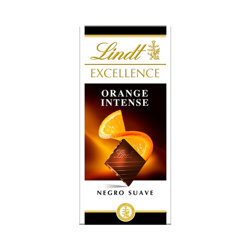 Alcampo LINDT Excellence Chocolate negro con naranja y almendras 100 g
