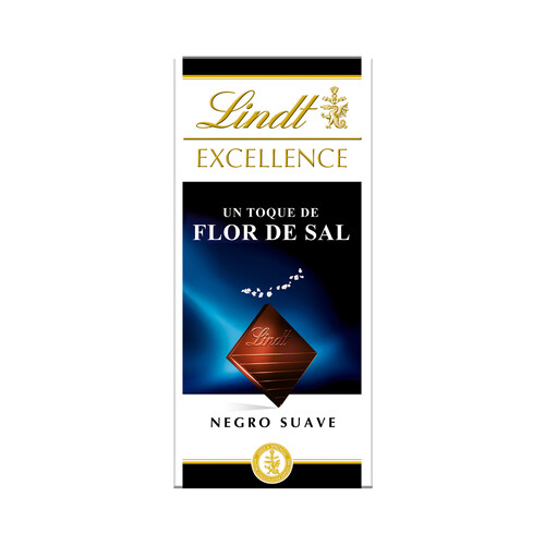 Alcampo LINDT Excellence Chocolate negro con toque de sal marina 100 g