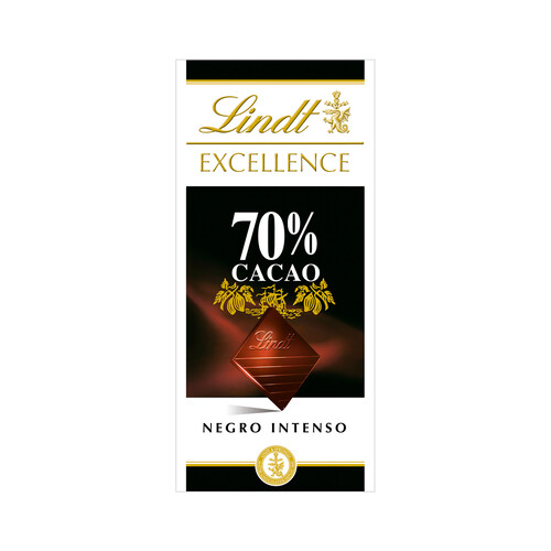 Alcampo LINDT Excellence Chocolate negro extrafino (70% cacao) 100 g