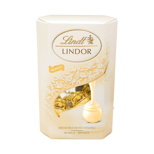Alcampo LINDT Lindor Bombones de chocolate blanco 200 g