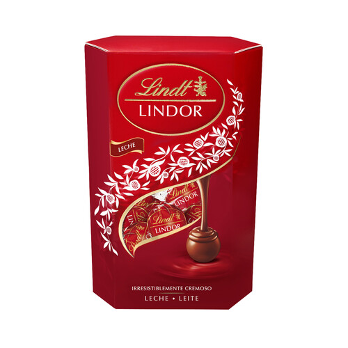 Alcampo LINDT LINDOR Bombones de chocolate con leche 337 g