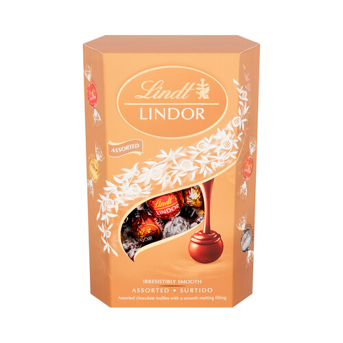 Alcampo LINDT Lindor Surtido dorado de bombones 337 g