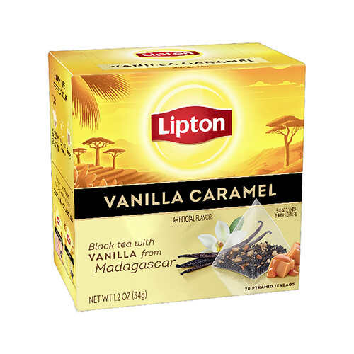 Alcampo LIPTON Té de vainilla y caramelo 20 uds. de 1 7 g