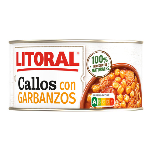 Alcampo LITORAL Callos con garbanzos LITORAL lata de 380 g