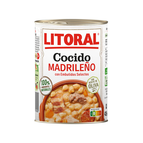 Alcampo LITORAL Cocido Madrileño LITORAL lata de 440 g