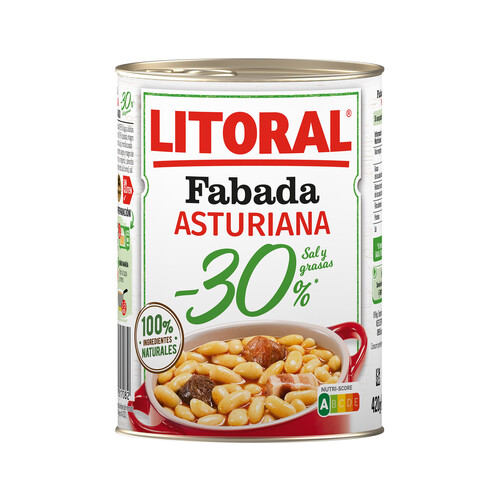 Alcampo LITORAL Fabada Asturiana -30% sal y grasas LITORAL 420 g