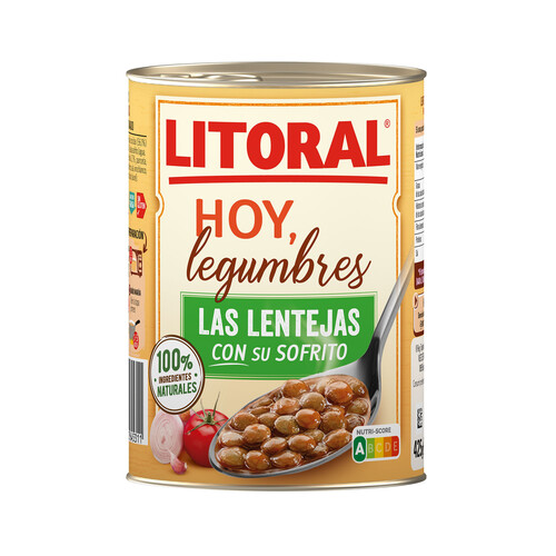 Alcampo LITORAL Lentejas de la Abuela cocinadas LITORAL 435 g