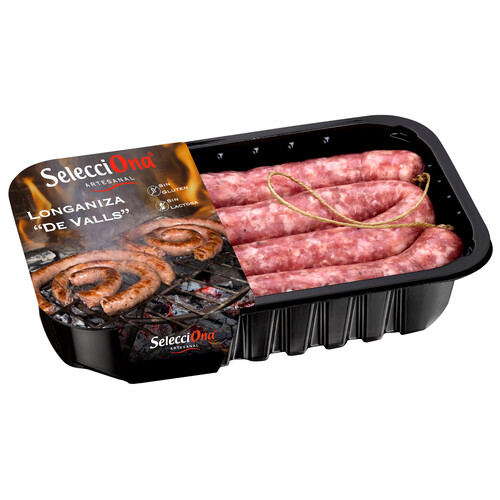 Alcampo Longaniza "de Valls" elaboradas sin gluten ni lactosa SELECCIONA 500 g