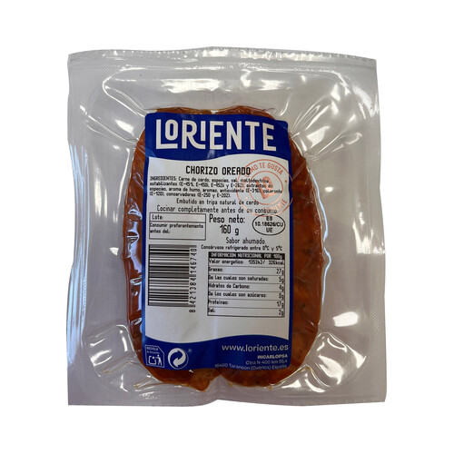 Alcampo LORIENTE Chorizo Oredado Envasado Al Vacio 160 G