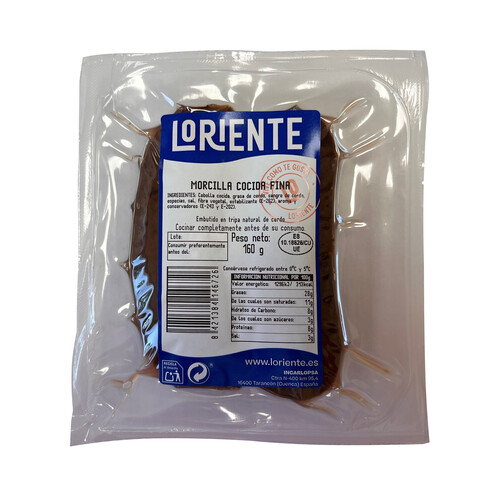 Alcampo LORIENTE Morcilla de cebolla cocida fina 160 g