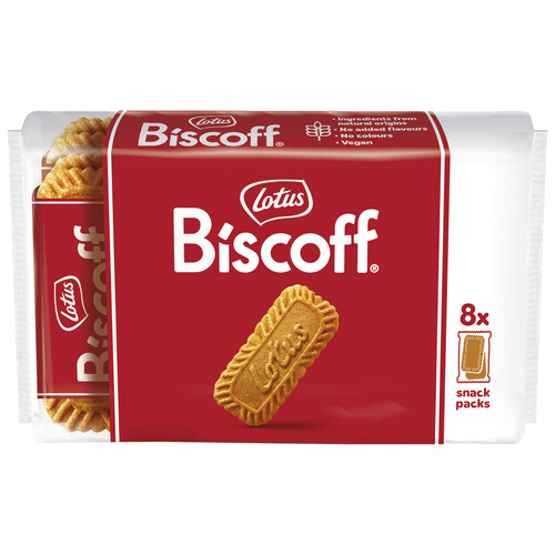 Alcampo LOTUS Biscoff Galletas caramelizadas 8 x 2 uds