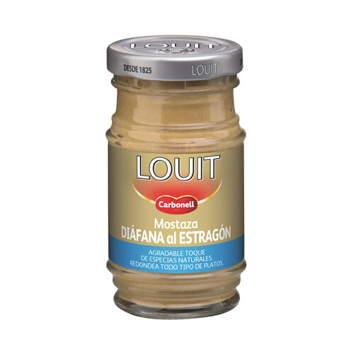 Alcampo LOUIT Mostaza diáfana al estragón frasco de 115 g