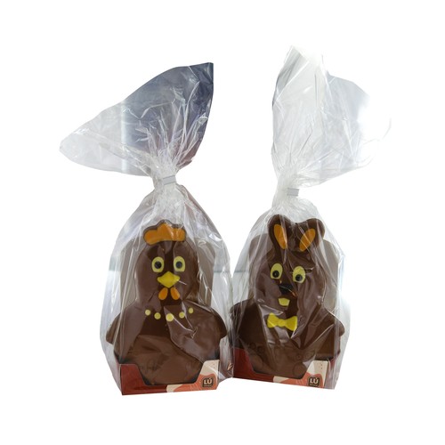 Alcampo LÚ XOCOLAT Gallina de Pascua de chocolate con leche 250 g