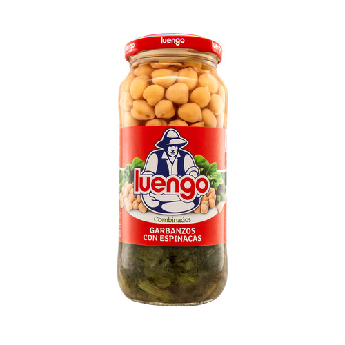Alcampo LUENGO Combinados Garbanzos con espinacas en tarro 400 g