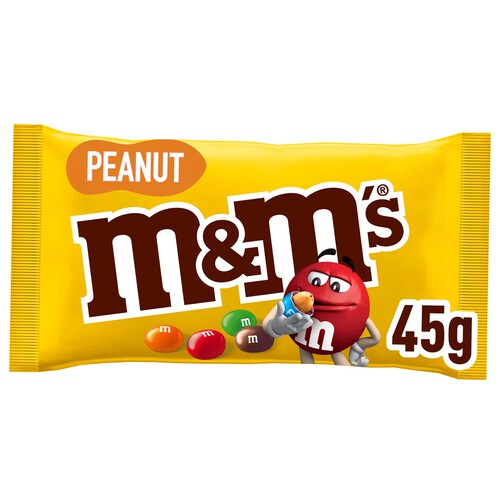 Alcampo M&M'S Grageados de cacahuete recbiertos de chocolate y azúcar 45 g