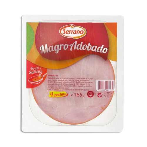Alcampo Magro Adobado Cortado En Lonchas SERRANO 165 G