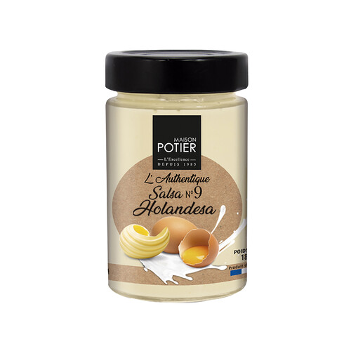 Alcampo MAISON POTIER Salsa Holandesa de mantequilla y zumo de limón concentrado 180 g