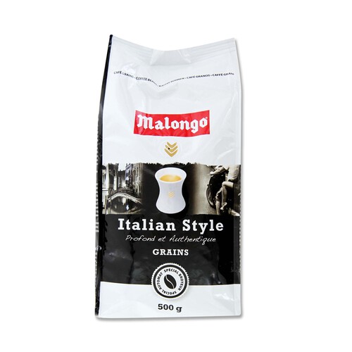 Alcampo MALONGO Café en grano natural Italian Style 500 g