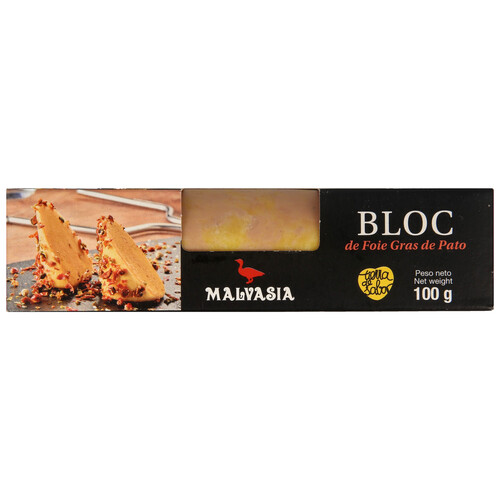 Alcampo MALVASIA Bloc de foie gras de pato especial para untar MALVASIA 100 gr