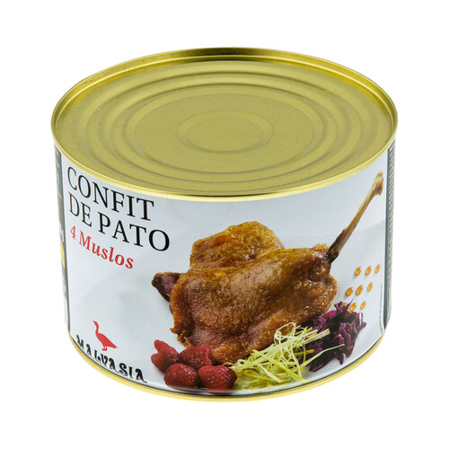 Alcampo MALVASIA Confit de pato 4 muslos malvasia 700 g
