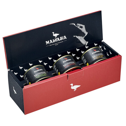Alcampo MALVASIA Lote mousse foie gras MALVASIA 3 ids. x 130 g
