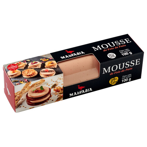 Alcampo MALVASIA Mousse de foie de pato MALVASIA 100 g