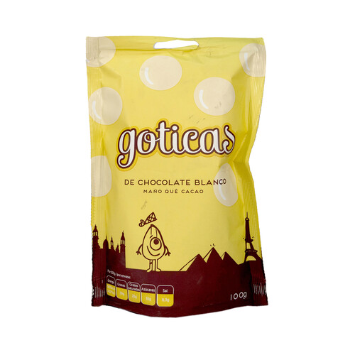 Alcampo MAÑOCAO Snack de goticas de chocolate blanco 100 g