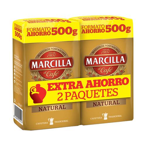 Alcampo MARCILLA Café molido natural pack de 2uds x500 g
