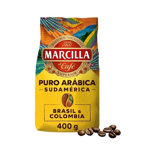 Alcampo MARCILLA Puro arábica Sudamerica Café en grano 500 g
