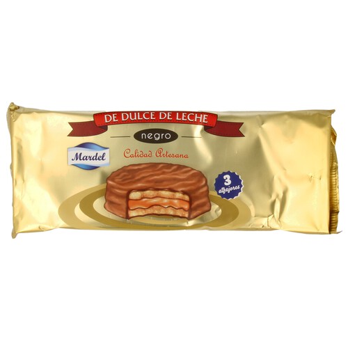 Alcampo MÁRDEL Alfajores de chocolate con dulce de leche 150 gr