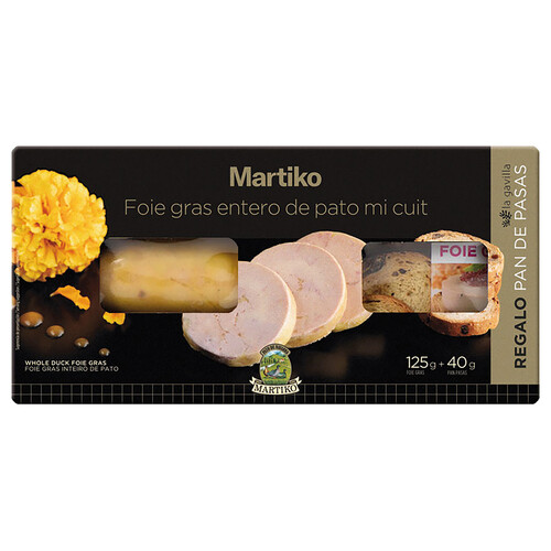 Alcampo MARTIKO Foie gras entero de pato mi cuit 125 g