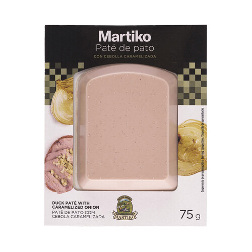 Alcampo MARTIKO Pate de pato (de Navarra) con cebolla caramelizada 75 g