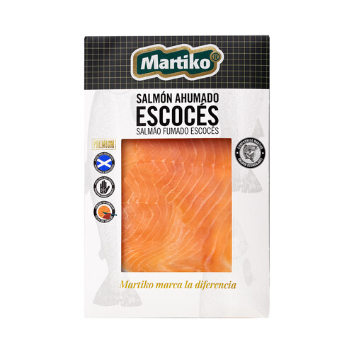 Alcampo MARTIKO Salmón ahumado escocés MARTIKO 80 g