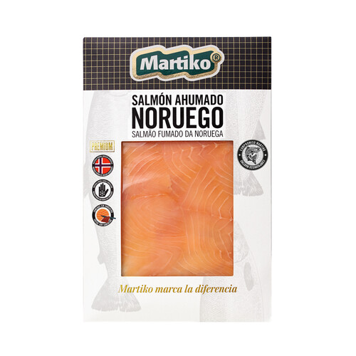 Alcampo MARTIKO Salmón ahumado noruego MARTIKO 80 g