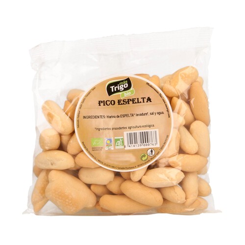 Alcampo MÁS TRIGO Picos camperos de espelta bio MÁS TRIGO 150 g