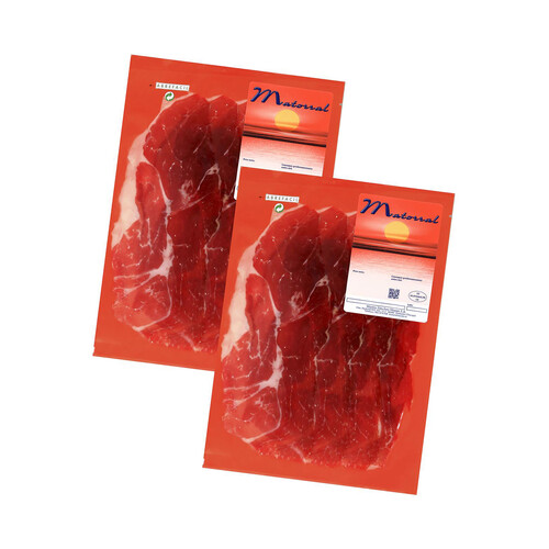Alcampo MATORRAL Jamón de cebo ibérico (50% raza ibérica) cortado en lonchas 2 x 125 g