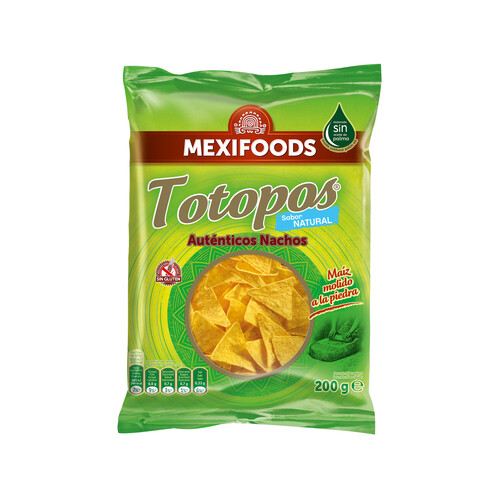 Alcampo MAXIFOODS Nachos (sabor natural) MEXIFOODS TOTOPOS 200 g