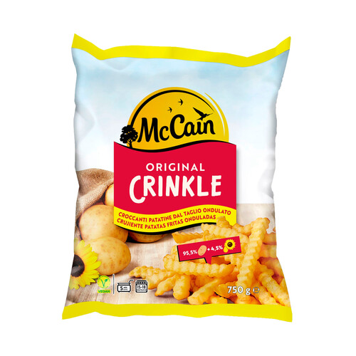 Alcampo McCAIN Patatas fritas onduladas prefritas y ultracongeladas McCAIN 750 g