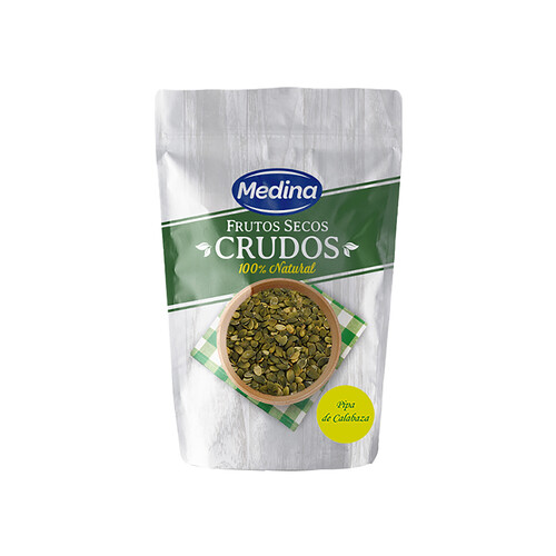 Alcampo MEDINA Pipas de calabaza peladas crudas MEDINA Frutos secos crudos 125 g