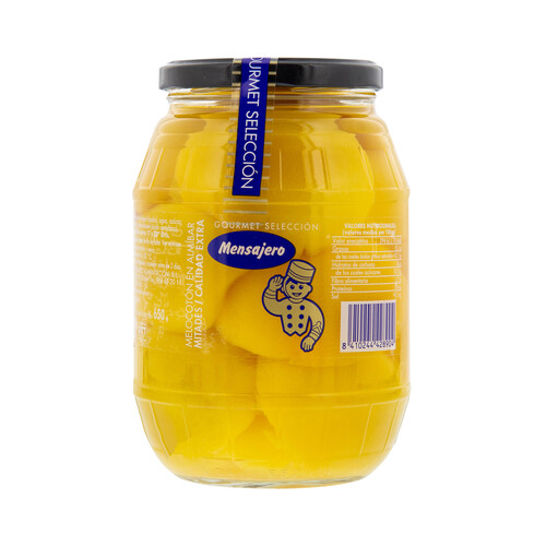 Alcampo MENSAJERO Mitades de melocotón en almibar 400 g