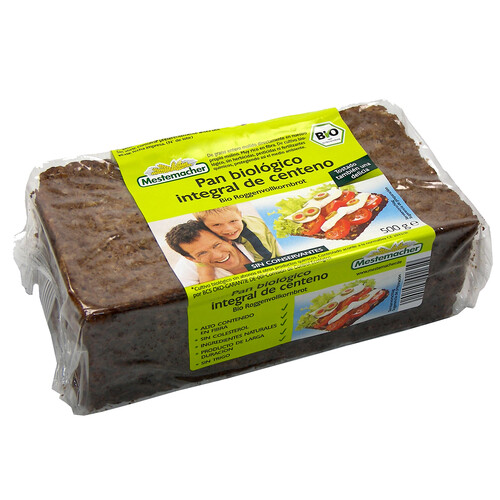 Alcampo MESTEMACHER Pan biológico integral de centeno ecológico MESTEMACHER 500 g