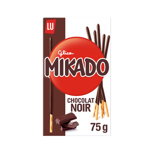 Alcampo MIKADO LU Palitos de Galleta Cubiertos de Chocolate negro 75 g