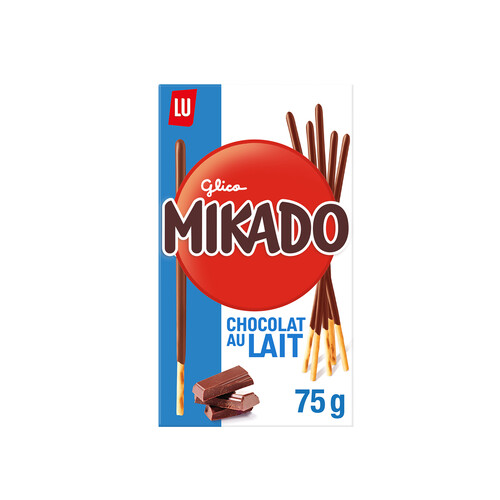 Alcampo MIKADO LU Palitos de Galleta Cubiertos de Chocolate con Leche 75 g